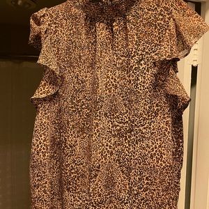 Animal print blouse